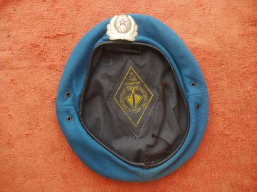 SOVIET AIRBORNE BERET - MARKED 58 TO INSIDE