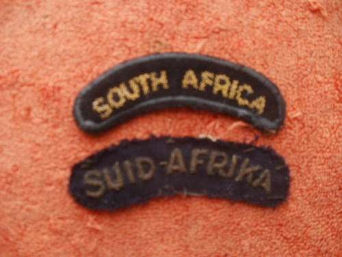 SA NAVY BULLION SHOULDER TITLES (SOUTH AFRICA & SUID AFRIKA)