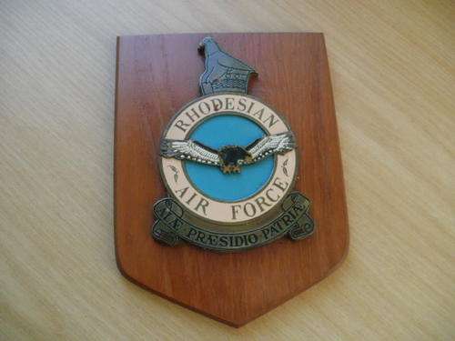 RHODESIAN AIR FORCE PLAQUE#MULTI LAYERED RELIEF# 20 CM HIGH @GOOD CONDITION@