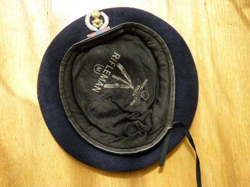 ENGINEERS SADF ERA BERET - WITH BALKIE - LINER INTACT - DATED 1973/74
