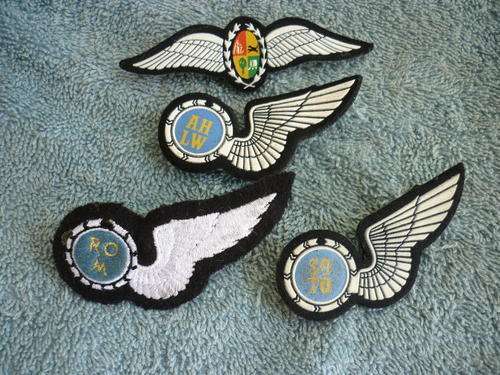 SAAF AIRCREW BREVETS , PILOT , TOW OPP, AIR HOSTESS , & RADIO OPP