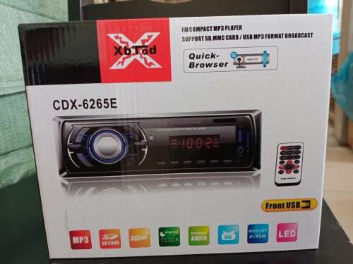 Car Aaudio Player Single Din Stereo Car MP3 Player with SD USB AUX-IN FM Radio