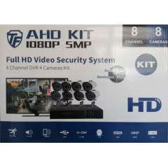AHD KIT 8 CHANNEL 1080P 5MP