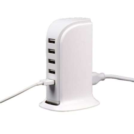 20W 5 USB Power Adapter Charger Socket Charging Dock for Smartphones Tablets