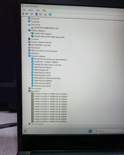 MSI Gaming Core i5 10th Gen Nvidia RTX 3050