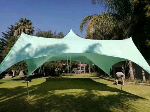 Stretch tent for Decor with poles