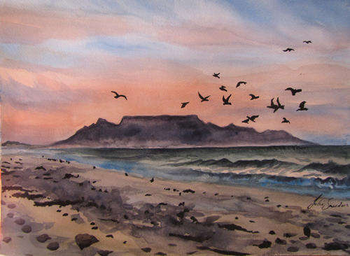 TABLE MOUNTAIN - A VIEW FROM BLOUBERGSTRAND