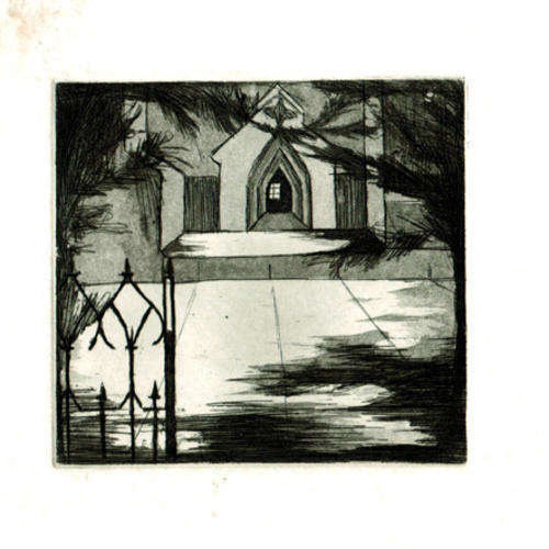 South African Churches - Small Etchings - Set of 6 Original Prints!