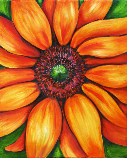 ORANGE FLOWER LARGE! BOLD AND COLOURFUL! Starting at R1 ONLY!!!