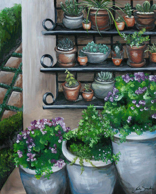 POTS ON A WALL! A CHARMING STILL-LIFE! STARTING AT R1!!!