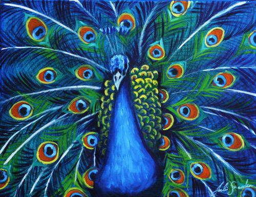 THE BLUE PEACOCK!