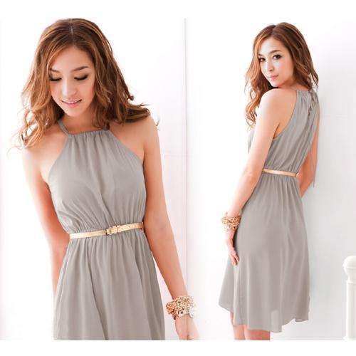 BEAUTIFUL Chiffon Grey/Red Dress **NEW COLOURS SIZES 30/32** **FREE SHIPPING**