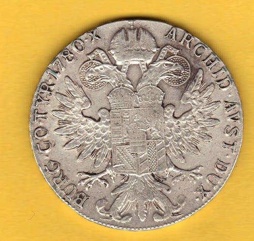 1780 - SILVER THALER - AUSTRIA (MARIA THERESA) - (large coin 28g - diameter 40mm)