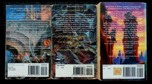 ROBERT JORDAN : The Wheel of Time (Book 2 + Book 4 + Book 5) All three for R120  SALE***