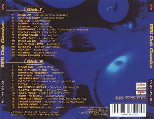 EBM |CLUB CLASSICS - Double Album 1998 - SPV - 30x Machine Dance Tracks Vintage Album Nice Price!