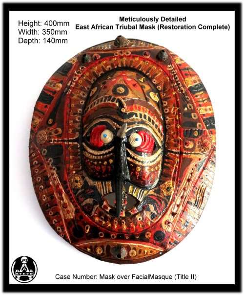 Surrealist Art: Tribalist Ceremony Mask for the Neo-Tribalist by SA Artist Ras Steyn -Single Edition