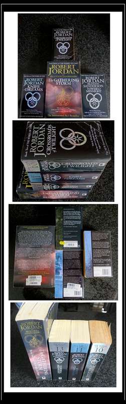 ROBERT JORDAN :The Wheel of Time Vol.10 to 13 Bundle Sale - 1x Large Softcover + 3x Orbit Paperbacks