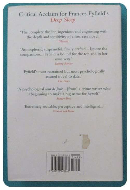 FRANCES FYFIELD : Shadow Play - Very Neat Hardback - Bantam - 1993 - First Edition - VG+