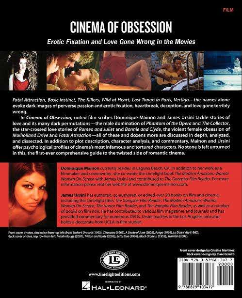 CINEMA OF OBSESSION: Erotic Fixation and Love Gone Wrong in the Movies - D. Mainon and J. Ursini ***