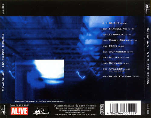 SEABOUND : NO SLEEP DEMON - SPV - DEPENDANT Records Mindbase 2001 - LC10270