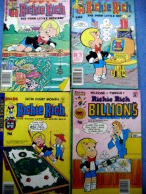 4X RICHIE RICH Harvey Comics for R39.95 - Good Condition - See pic.