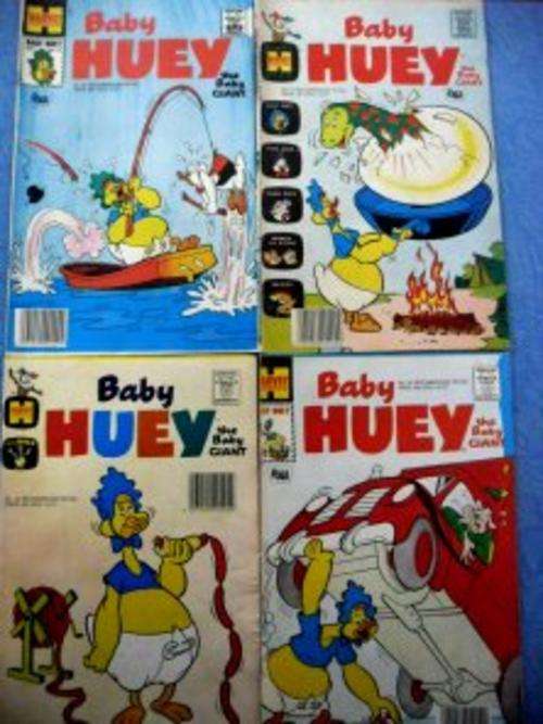 4 X BABY HUEY Comics - Harvey Comics - In Good Condition - See pic.