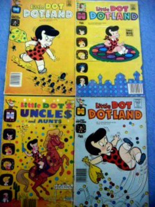 4 X LITTLE DOT COMICS - All in Good Condition - See pic.