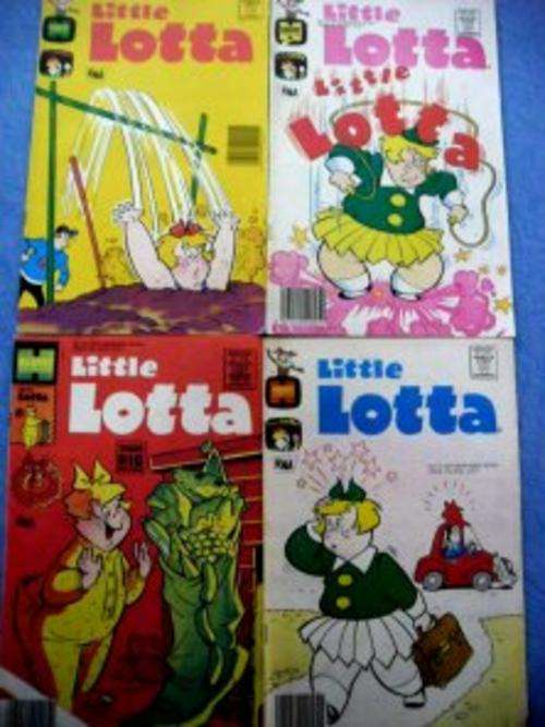 4 X LITTLE LOTTA Harvey Comics in Good Condition - See pic.