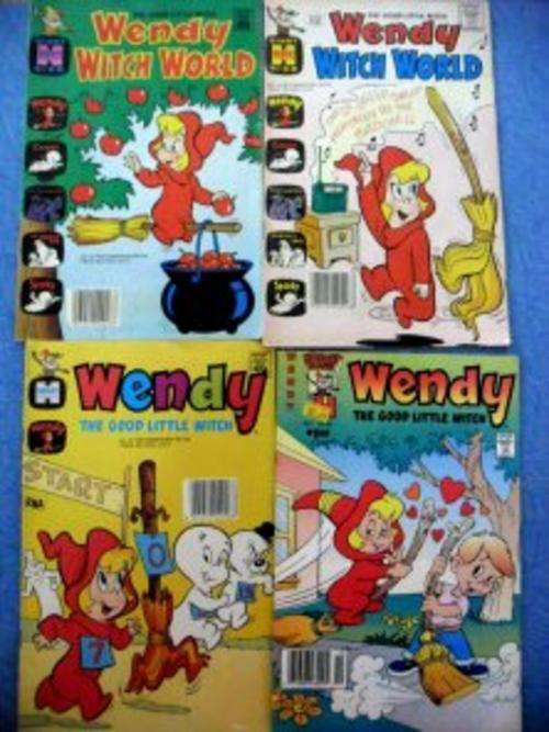 4 X WENDY THE GOOD LITTLE WITCH Harvey Comics in Good Condition! See pic.
