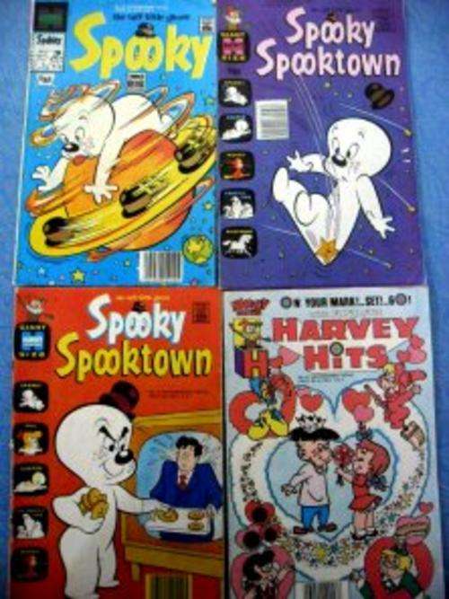 4 X SPOOKY THE TOUGH LITTLE GHOST Harvey Comics in Good Condition!