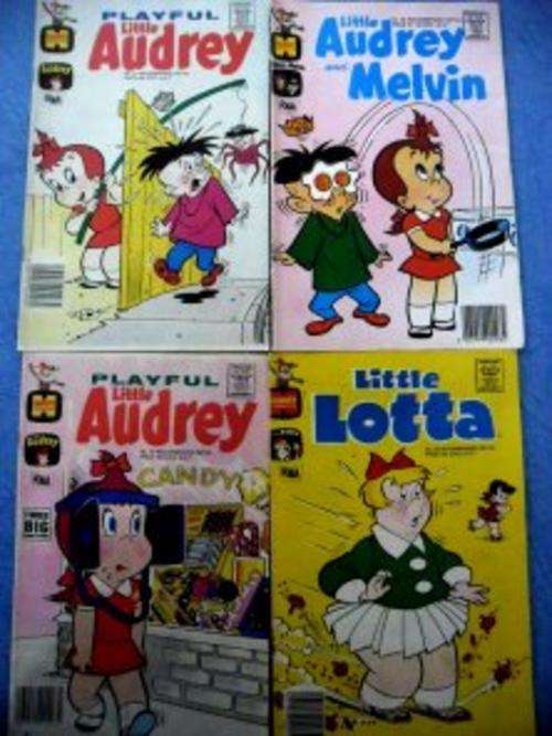 3 Audrey & 1 Little Lotta Harvey Comics For an Incredible Price!