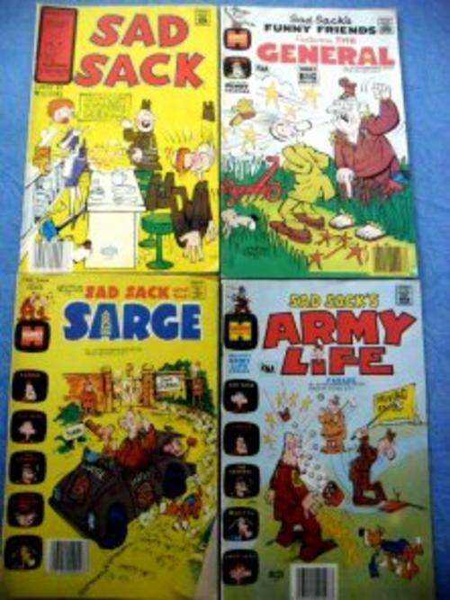 4X SAD SACK Harvey Collectable Comics for a Super Price!