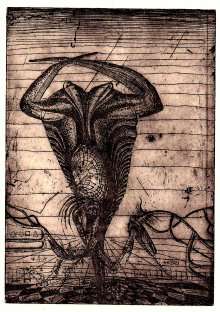 Succulence by Ras Steyn - Copperplate Etching on Fabriano - 145mmX210mm - Limited Signed Ed.***