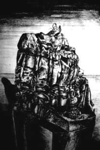 Puppetshow at Black Rock by RAS STEYN - 2B Pencil Drawing - A4 Size