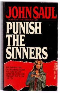 Punish the Sinners by JOHN SAUL - Vintage Horror Collectable - In Good Condition*