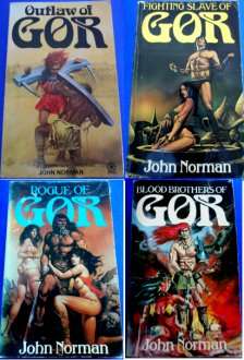 4 X GOR NOVELS by JOHN NORMAN - Paperback - Vintage Collectibles***