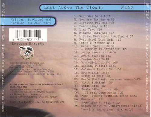 WINX : Album: Left Above the Clouds - Nervous Records NRV 20211-2 - US - Techno/Acid/Trance