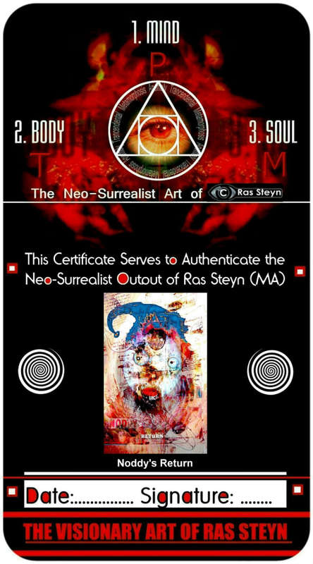 Original Art : Noddy Returns - Large Semi-Gloss Canvas SINGLE EDITION Print 1/1 * SALE PROMOTION ***