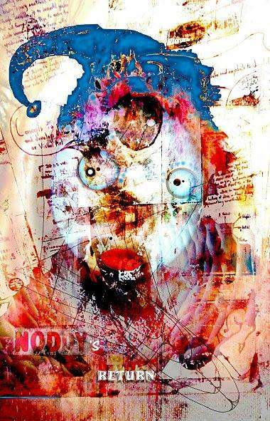 Original Art : Noddy Returns - Large Semi-Gloss Canvas SINGLE EDITION Print 1/1 * SALE PROMOTION ***