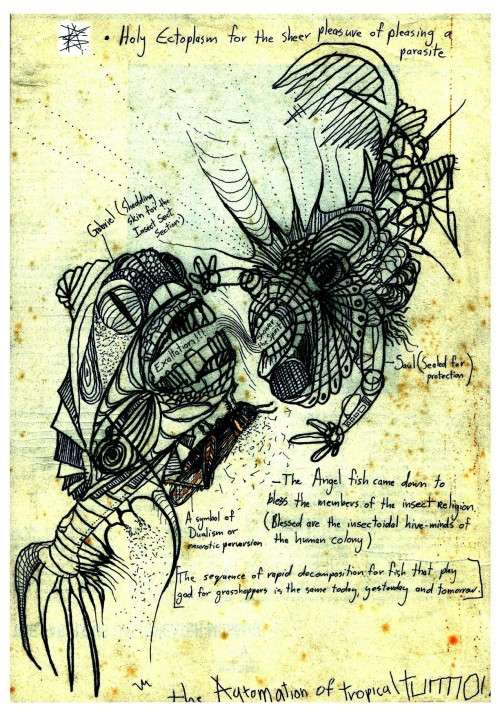 Atomic Fish by Surrealist Pioneer Ras Steyn [MFA] - 297mmx420mm - Signed Luxury Gloss Print 1/3