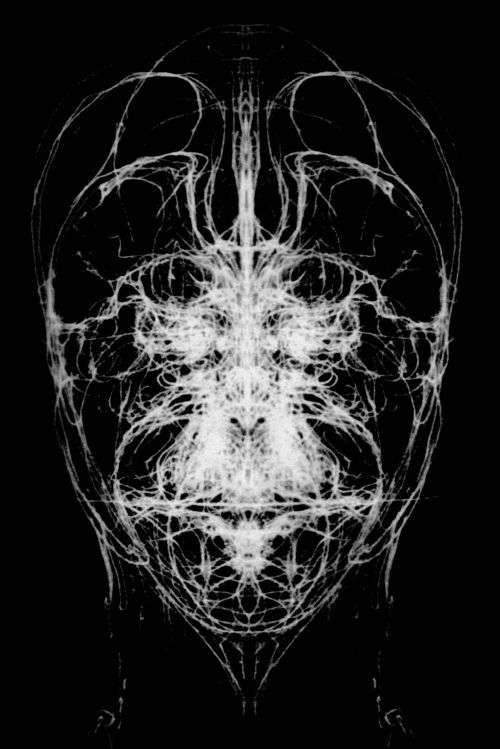 Original Concept Art: `Digital Line Sketch of an Atomic Agent` by Artist Ras Steyn [MFA] 360mmX555mm