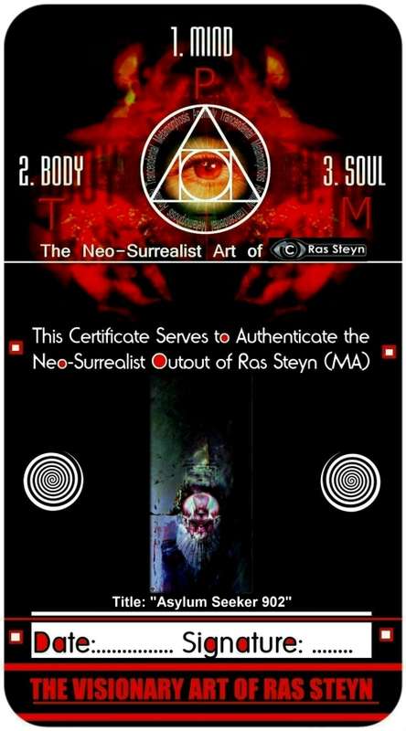 Expressive Satire: `ASYLUM SEEKER` by Surrealist Pioneer Ras Steyn [MFA]