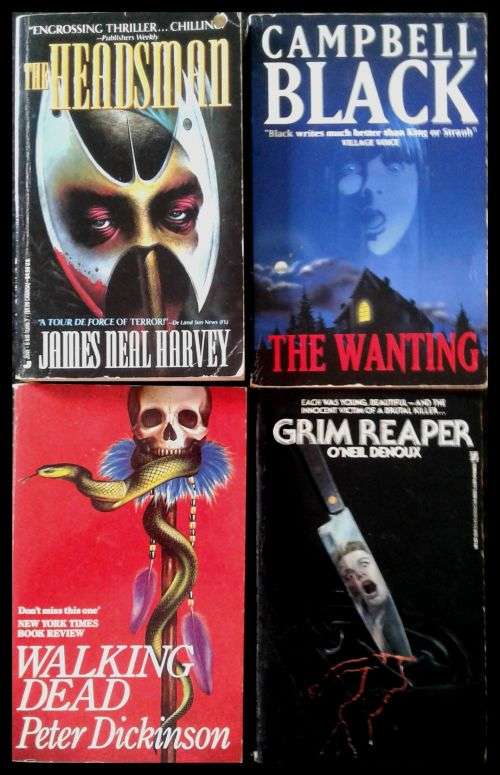 Horror Paperback Bundle - All Four Books in Good Condition - PAPERBACK SALE***