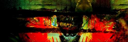 Original Surrealism: `Feeding the Final Curtain I` by Surrealist Pioneer Ras Steyn - Canvas 1/1*