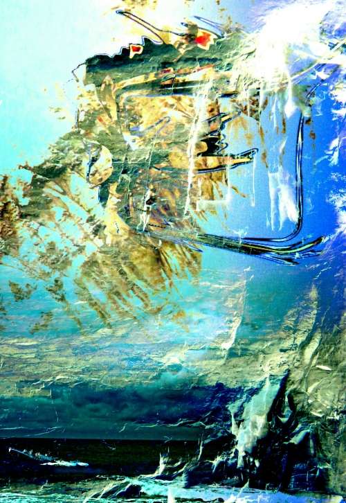 North Atlantic Anomaly - Single Edition 1/1 Premium Canvas Print by Surrealist Pioneer Ras Steyn