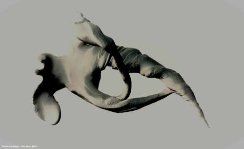 `Deadly by Design` A2 Mounted CANVAS Print by Divergent Surrealist Ras Steyn - One Available Only 1