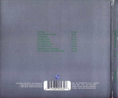 ANESTHESIA : P.V.C. - Blue Room Records - Made in the UK - 1997 - LC6110 - G to VG+
