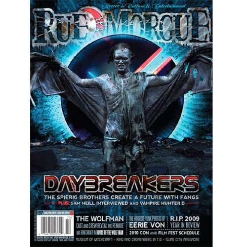 HORROR MAGAZINE: Rue Morgue - ISSUE 97 - Feb. 2010 - Daybreakers - VG+ Condition