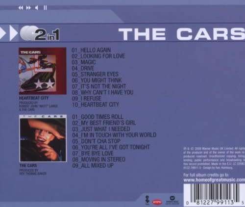 The Cars - 2iN1 - Heartbeat City and The Cars 2008 Warner Music Gallo Africa - VG Condition