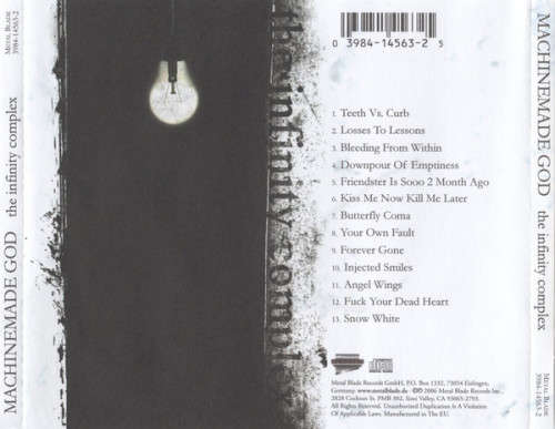 MACHINEMADE GOD - The Infinity Complex - 2006 - Metal Blade Records - Brand New (Ceiled)
